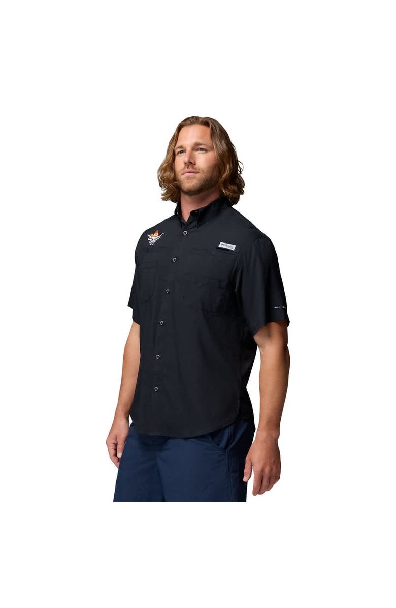 Columbia Men's Columbia Black Texas Longhorns Tamiami Omni-Shade Button-Down Shirt, Alternate, color, Black