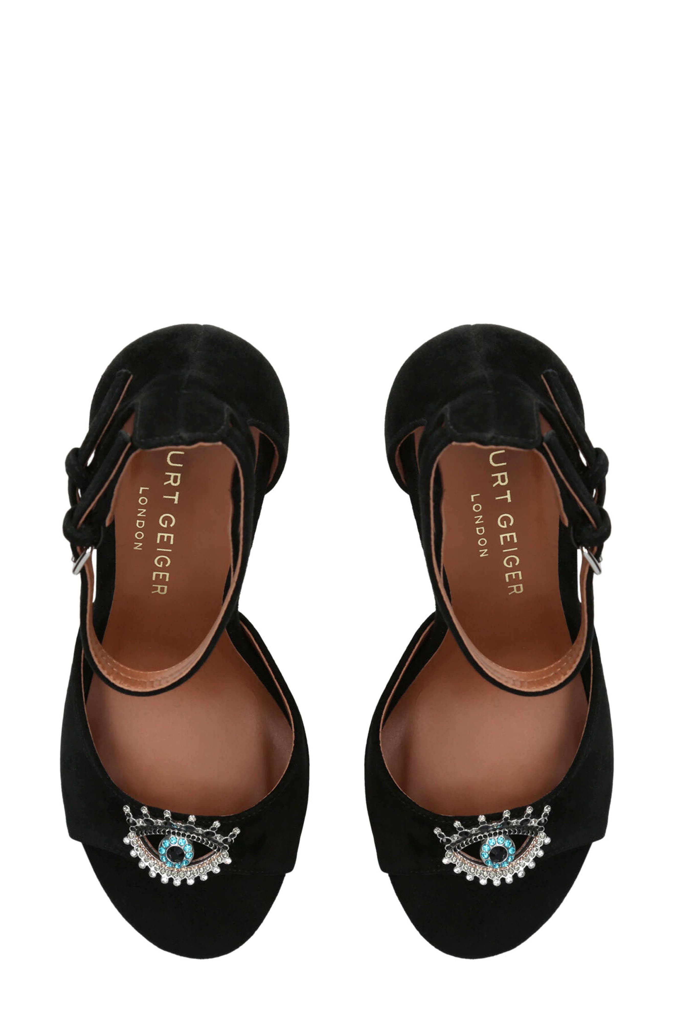 Kurt Geiger London Olive Evil Eye Ankle Strap Sandal, Alternate, color, 