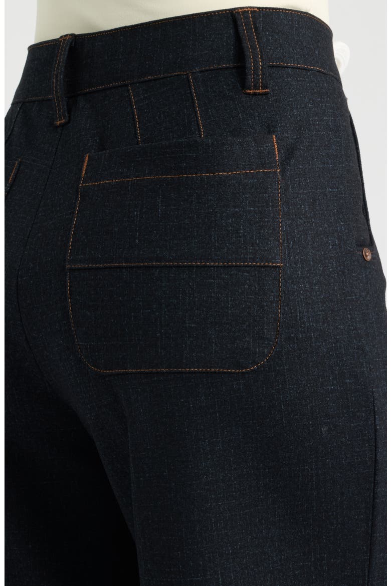 Whitney Skyrise Flat Front Wide Leg Pants, Alternate, color, DARK INDIGO