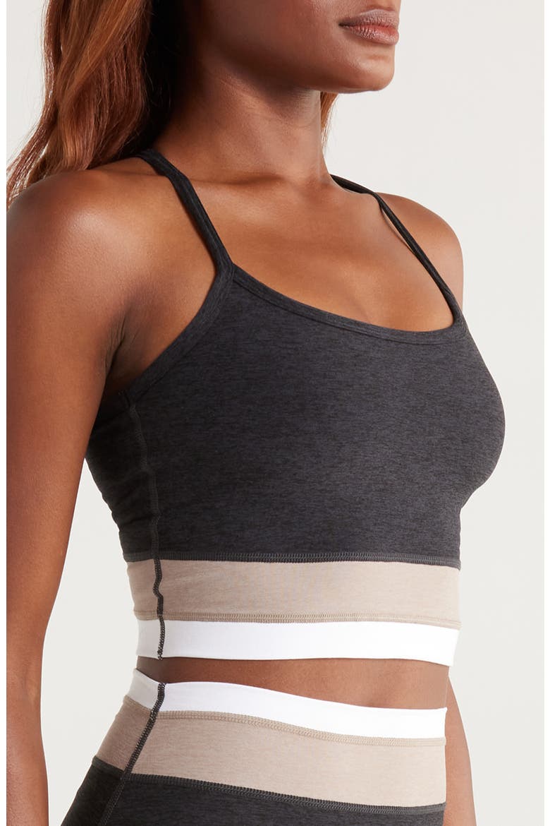 Colorblock Space Dye Crop Tank Top, Alternate, color, DARKEST NIGHT TRI-COLOR