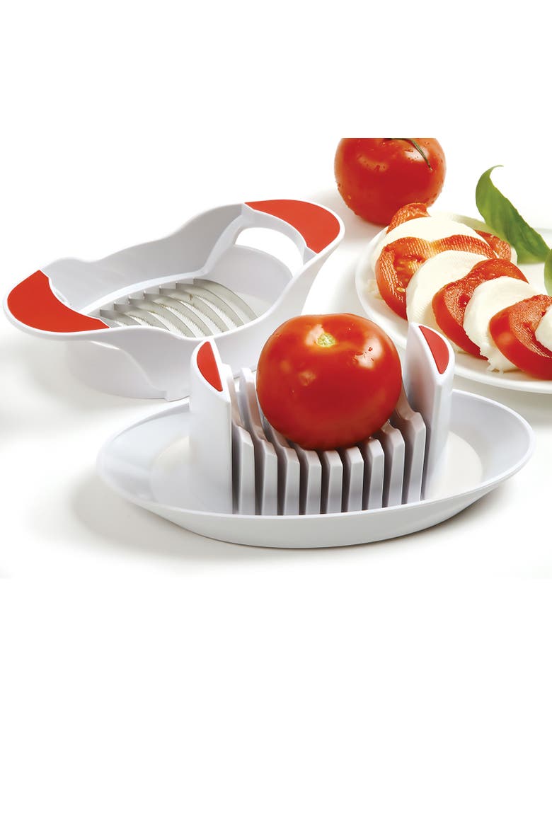 Tomato and Soft Cheese Slicer, Great for Bruschetta, Alternate, color, White