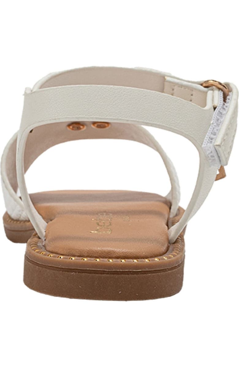 bebe Kids' Blythe Sandal, Alternate, color, White