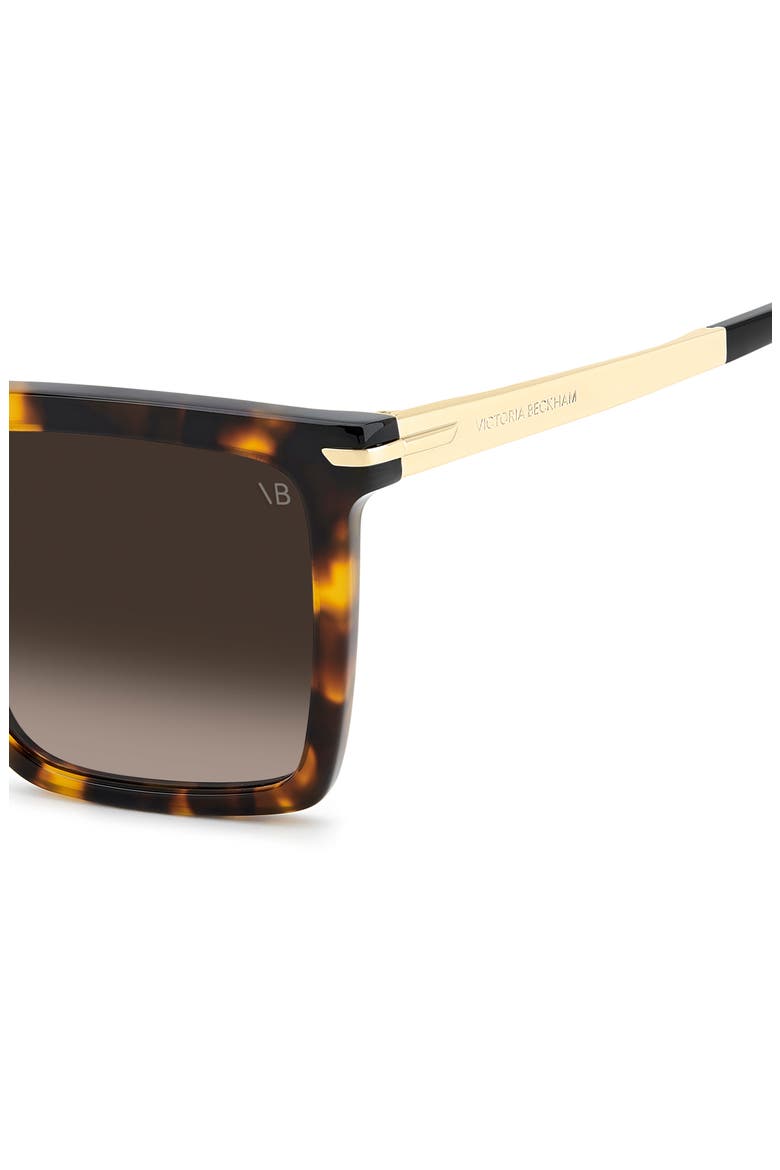 VB 1022/S 56mm Rectangular Sunglasses, Alternate, color, HAVANA/ BROWN SF