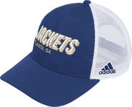 adidas Men's adidas Navy Georgia Tech Yellow Jackets Mascot Block Letter Slouch Trucker Adjustable Hat
