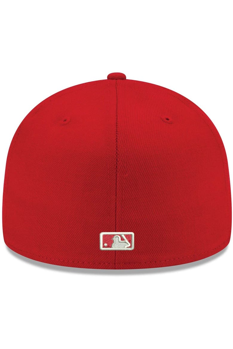 Men's New Era Red Oakland Athletics White Logo 59FIFTY Fitted Hat, Alternate, color, Red