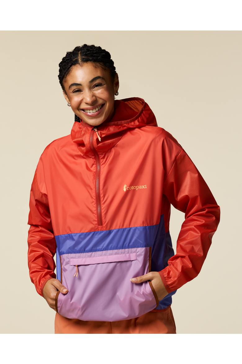 Teca Half-Zip Windbreaker - Women's, Main, color, Smell the Begonias