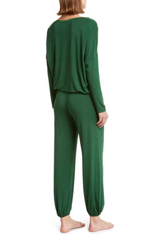 Eberjey Gisele Jersey Knit Slouchy Pajamas In Green