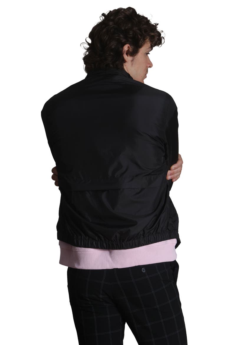 Men's Windbreaker Packable Jacket, Alternate, color, Black