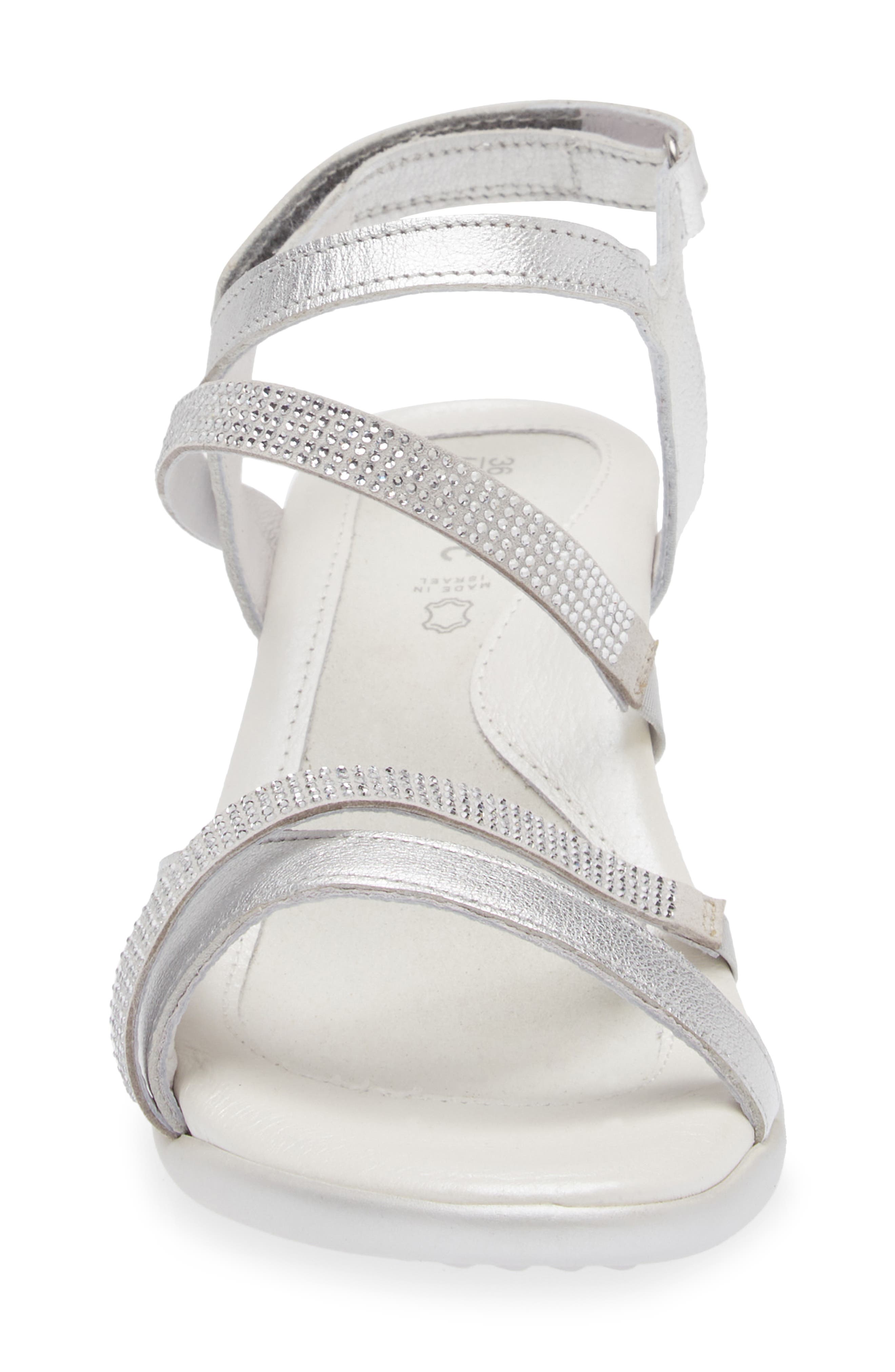 Naot Innovate Sandal, Alternate, color, Soft Silver Leather