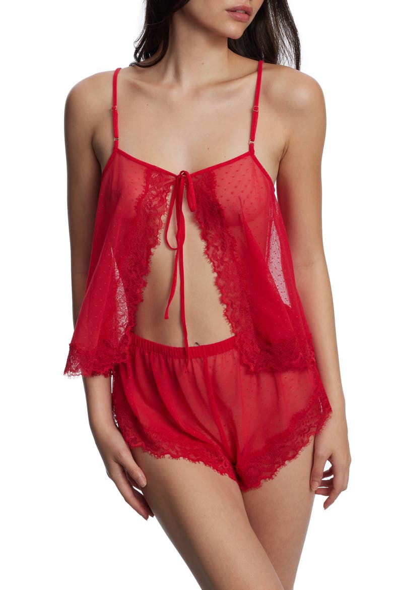 Entice Sheer Two-Way Camisole, Alternate, color, BRIGHT CHERRY