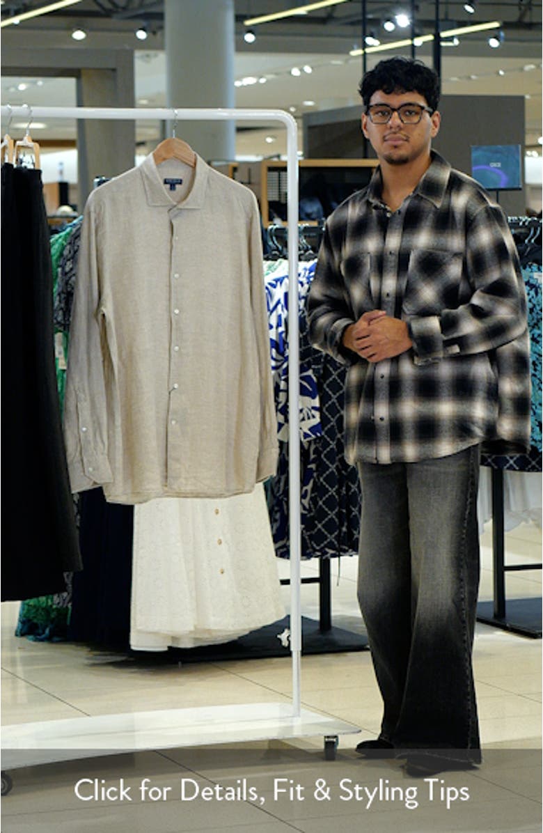 Astino Lino Tailored Fit Linen Button-Up Shirt, sales video thumbnail