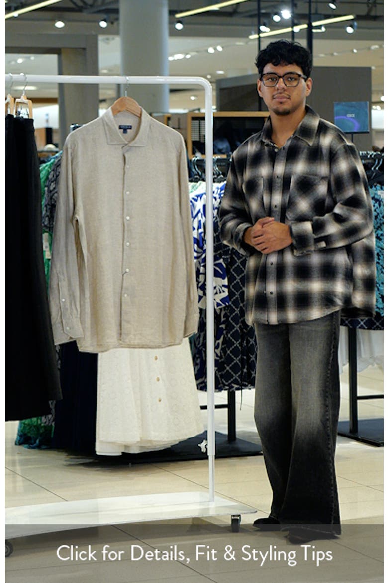 Astino Lino Tailored Fit Linen Button-Up Shirt video