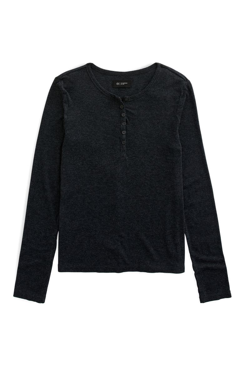 Jessa Henley Top, Alternate, color, HEATHER CHARCOAL