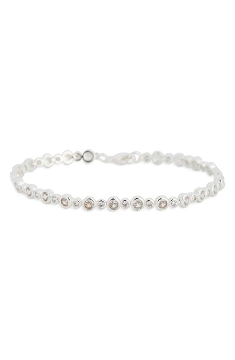 Bezel Set CZ Tennis Bracelet