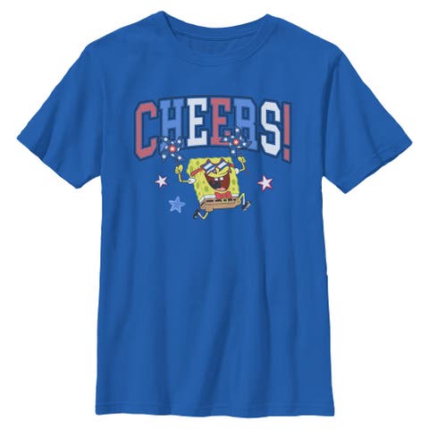 Boy's SpongeBob SquarePants Cheers Celebration  Graphic T-Shirt