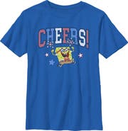 SpongeBob SquarePants Boy's SpongeBob SquarePants Cheers Celebration Graphic T-Shirt