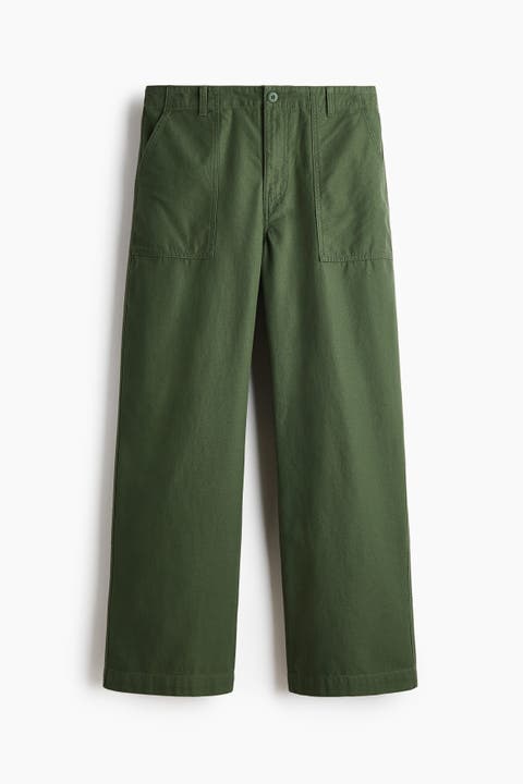 Relaxed Fit Twill Trousers
