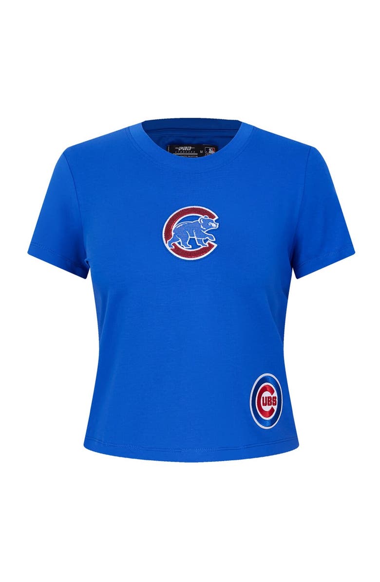 PRO STANDARD Women's Pro Standard  Royal Chicago Cubs Game Day Classics Baby Doll Cropped T-Shirt, Alternate, color, 
