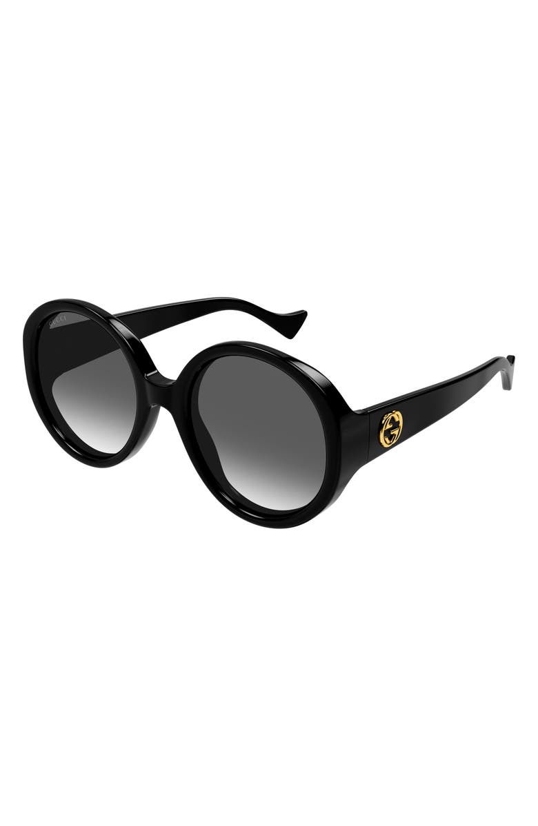 Gucci 56mm Round Sunglasses, Alternate, color, 