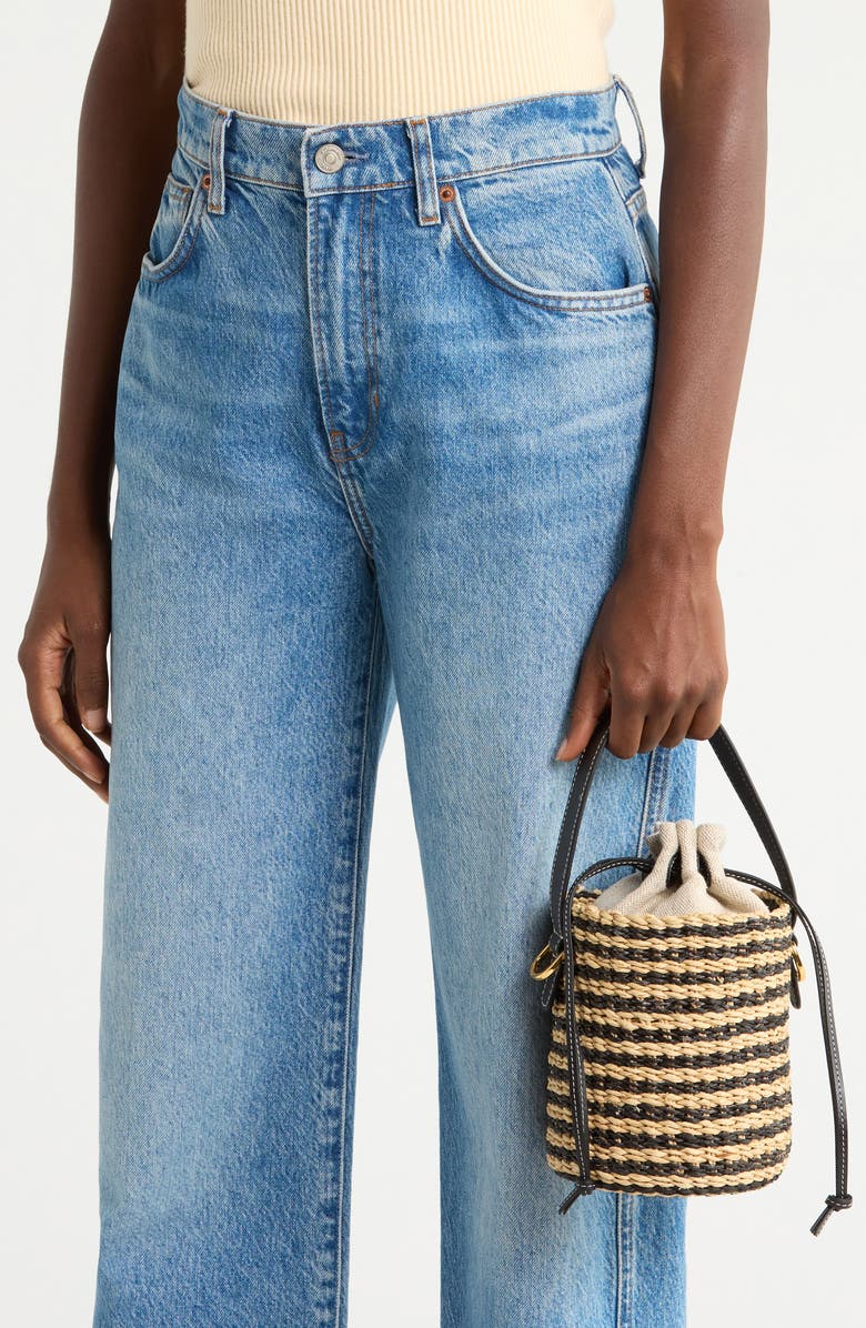 Madewell The Mini Basket Bag, Alternate, color, Natural Multi