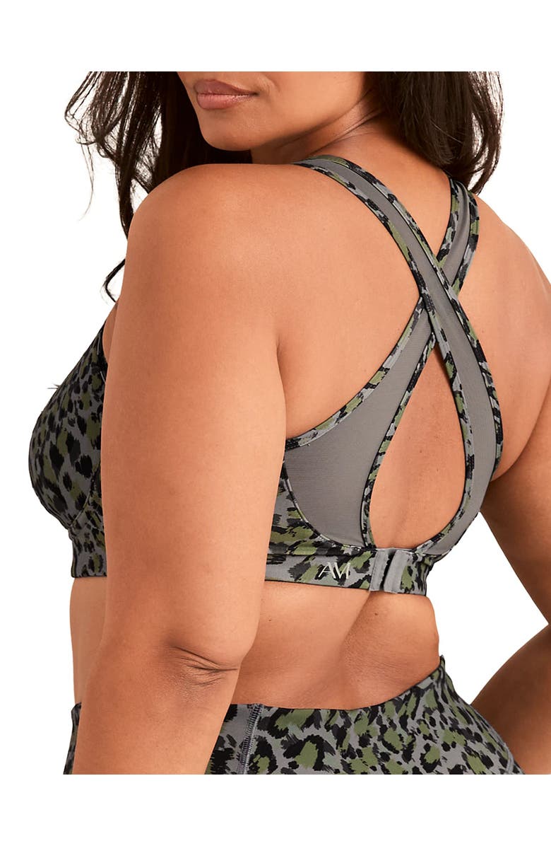 Adore Me Aura Aura Sports Bra, Alternate, color, Animal Grey