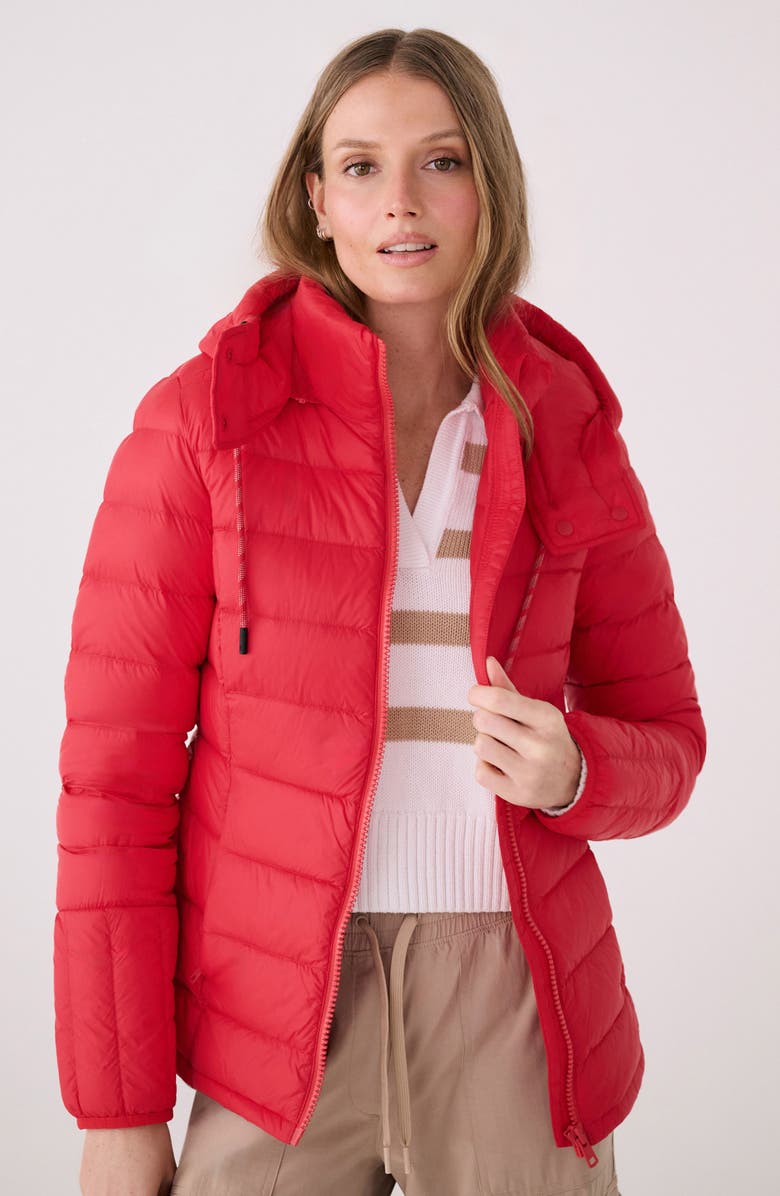 Lole Emeline Water Repellent 550 Fill Power Down Jacket, Alternate, color, Poppy