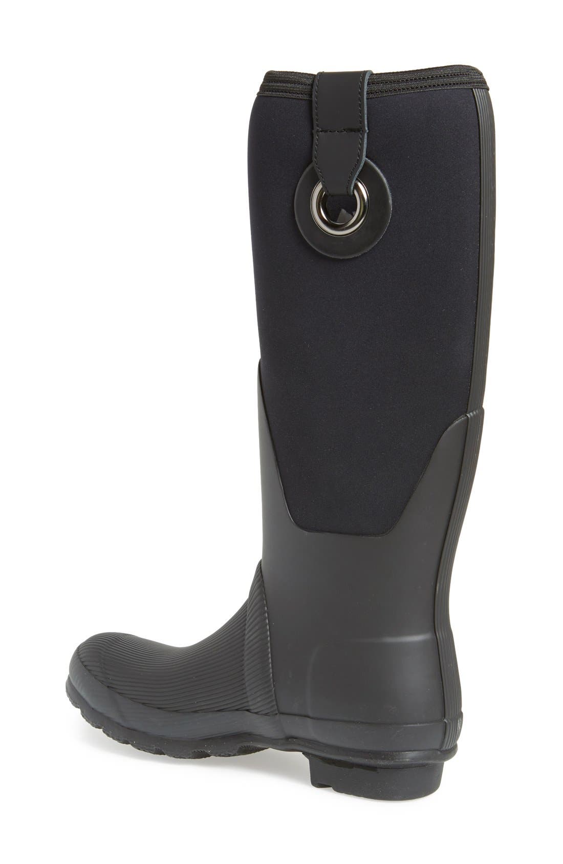Hunter 'Original Scuba' Eyelet Waterproof Rain Boot, Alternate, color, 