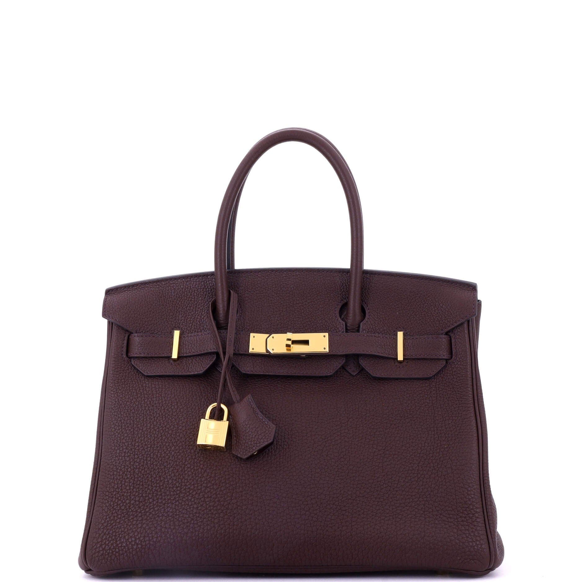 Pre-Owned Hermes Birkin Handbag Red Togo with Gold Hardware 30, Main, color, 