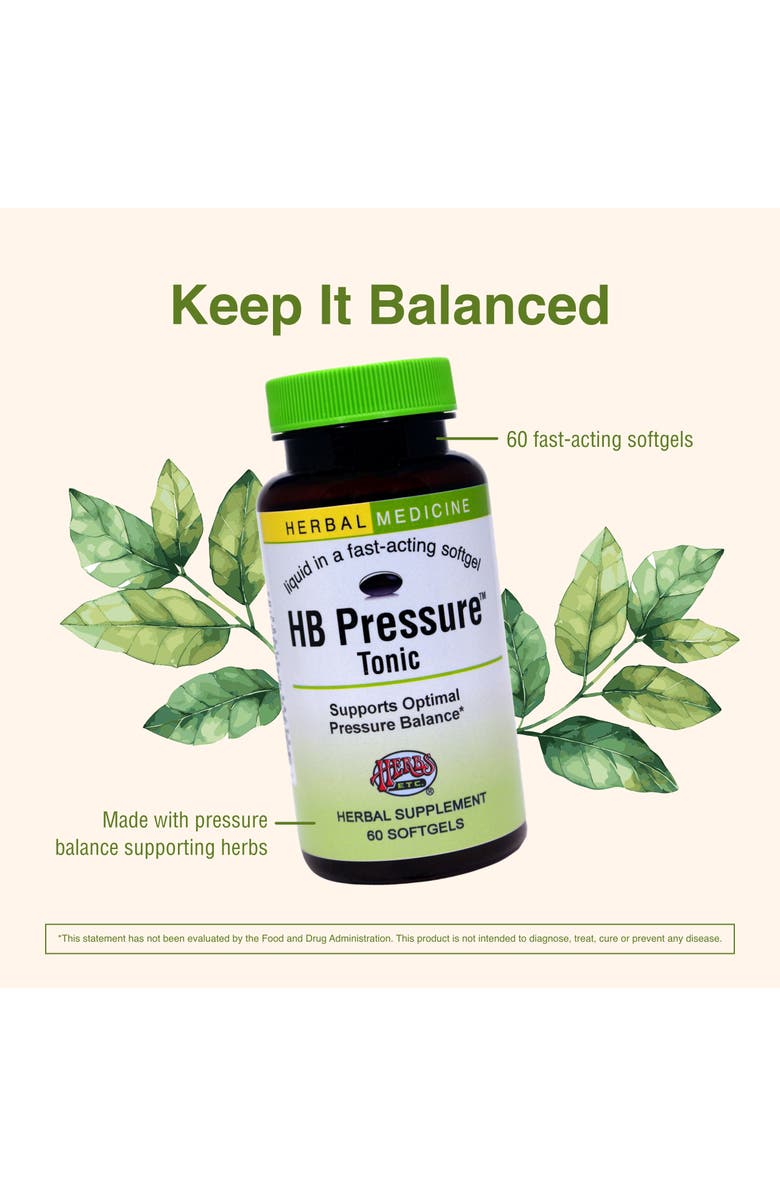 Trace Minerals HB Pressure Tonic - Healthy Blood Circulation Support Supplement - Aid Cardiovascular Health - Herbal Supplement for Natural Energy Support - Gluten-Free - 60 Softgels, Alternate, color, NO COLOR