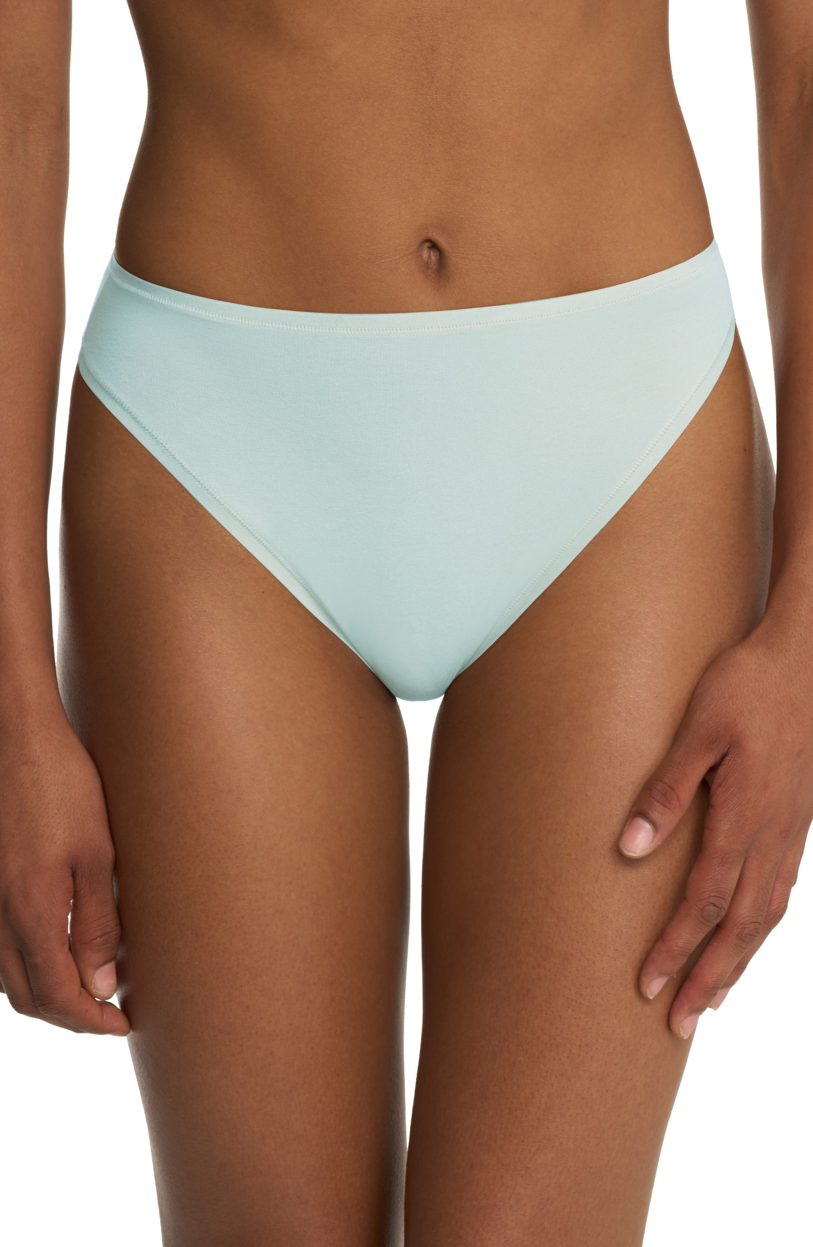 Natori Bliss Bare Cotton High Cut Briefs
