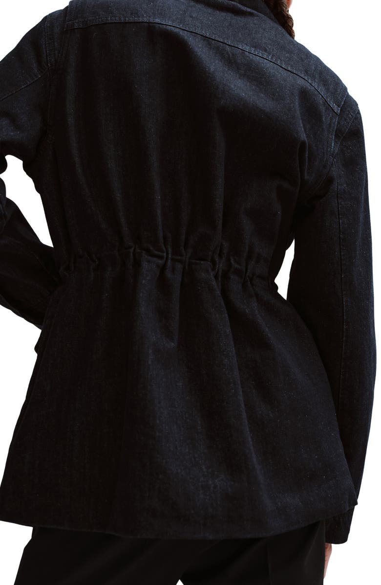 MANGO Oversize Denim Barn Jacket, Alternate, color,