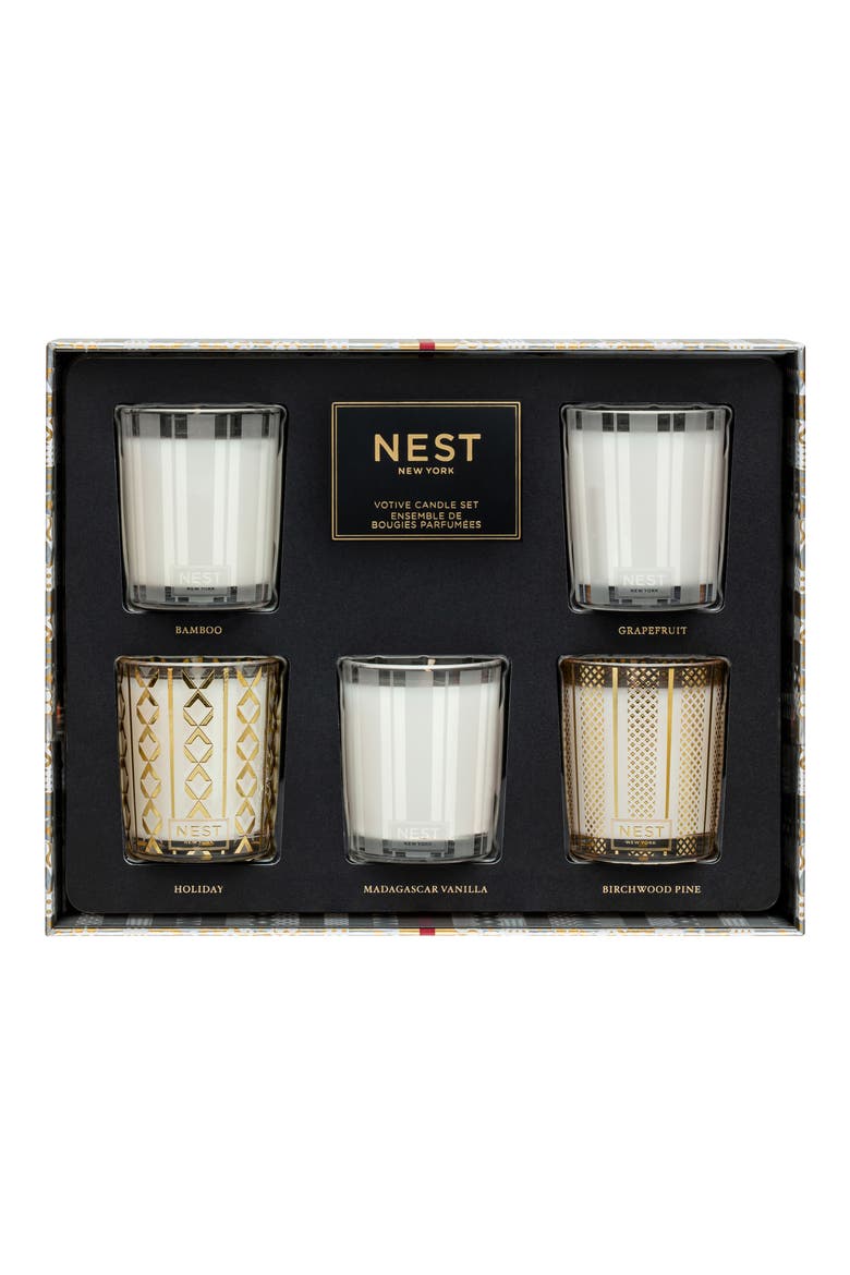 5-Piece Votive Candle Set, Main, color, NO COLOR