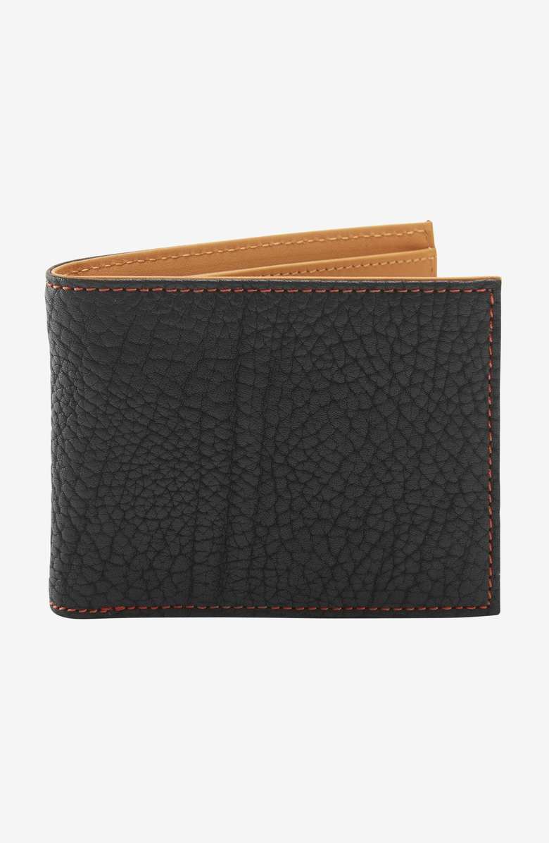 Tusk Amsterdam Billfold, Main, color, Black