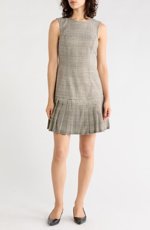 Pleat Midi Dress