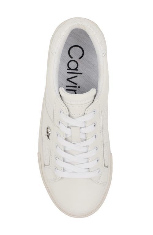 Shop Calvin Klein Charie Sneaker In White