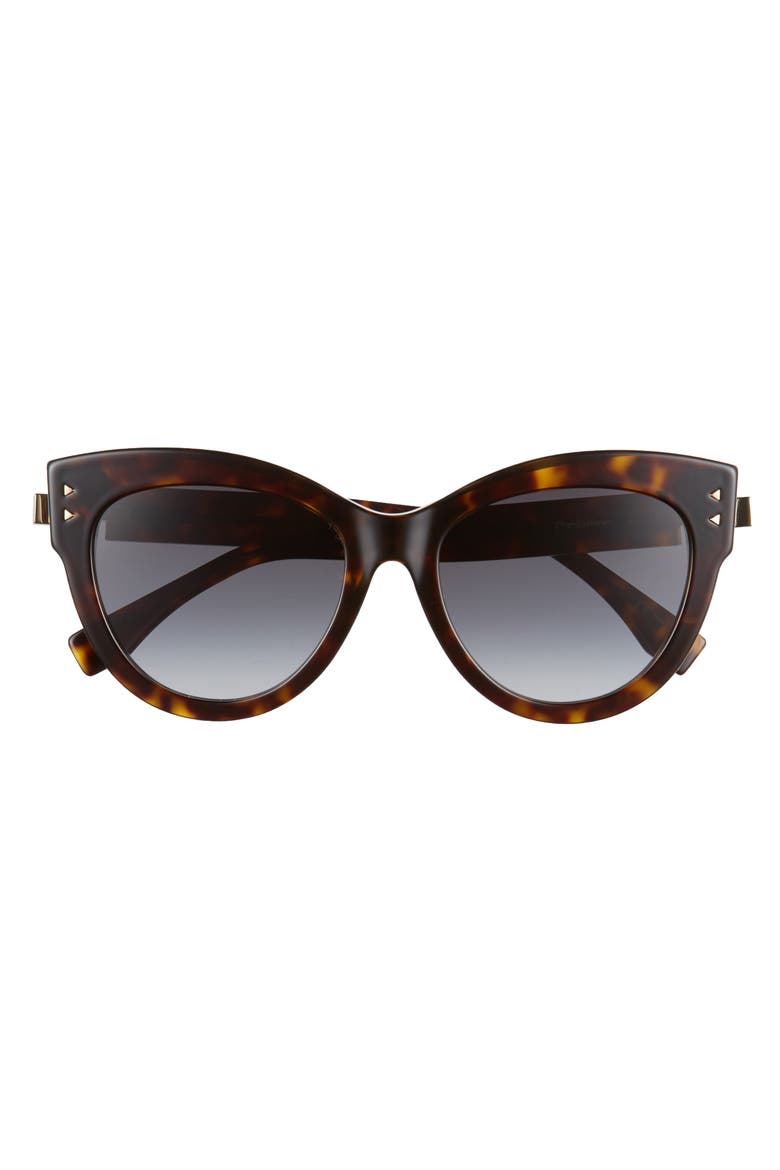 54mm Special Fit Cat Eye Sunglasses, Alternate, color, DARK HAVANA