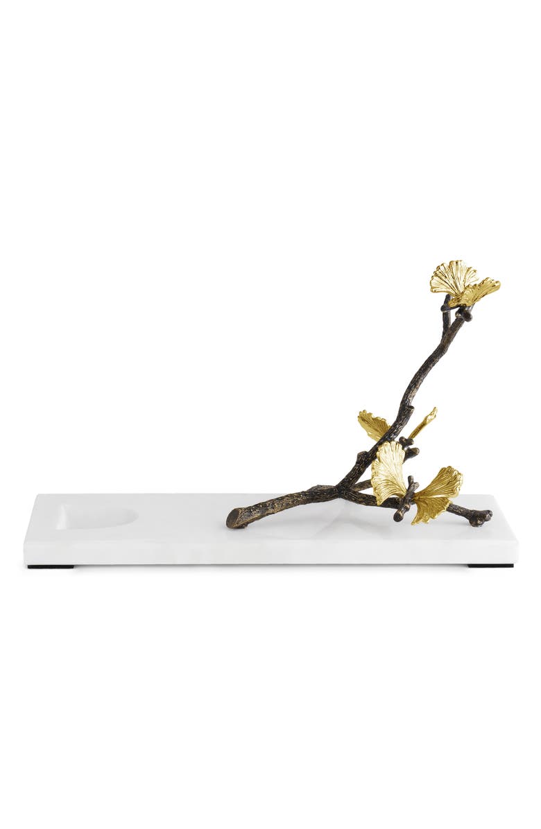 Michael Aram Butterfly Ginkgo Wine Rest, Alternate, color, White/ Gold