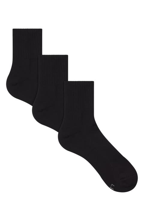 3-Pack Quarter Crew Socks
