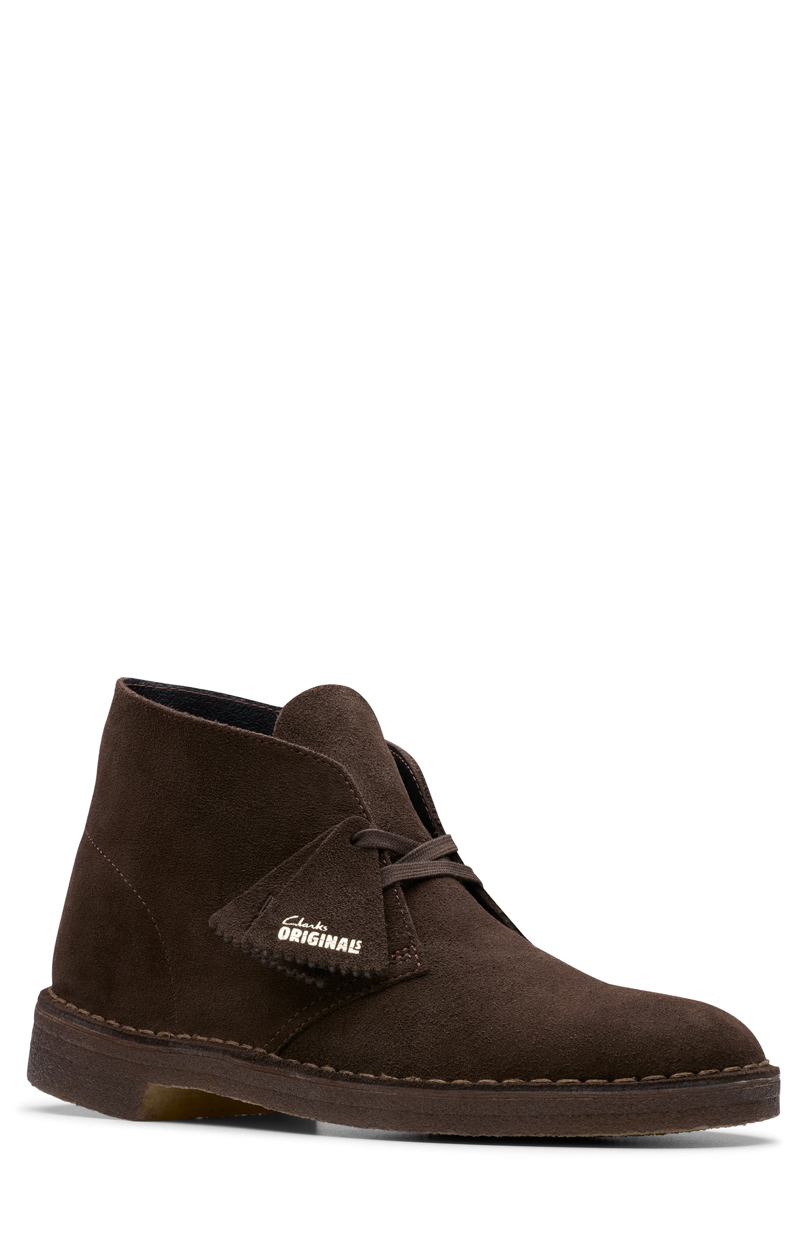 Clarks<sup>®</sup> Originals Clarks<sup>®</sup> Desert Chukka Boot, Main, color, Brown Suede