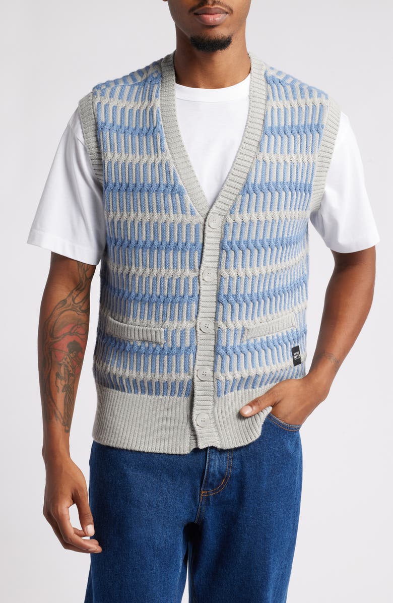 Native Youth Button-Up Sweater Vest, Main, color, 