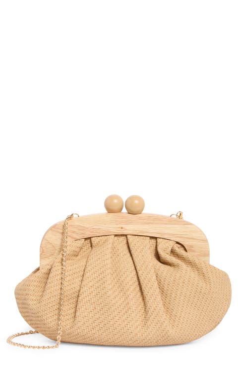 Alexi Straw Clutch