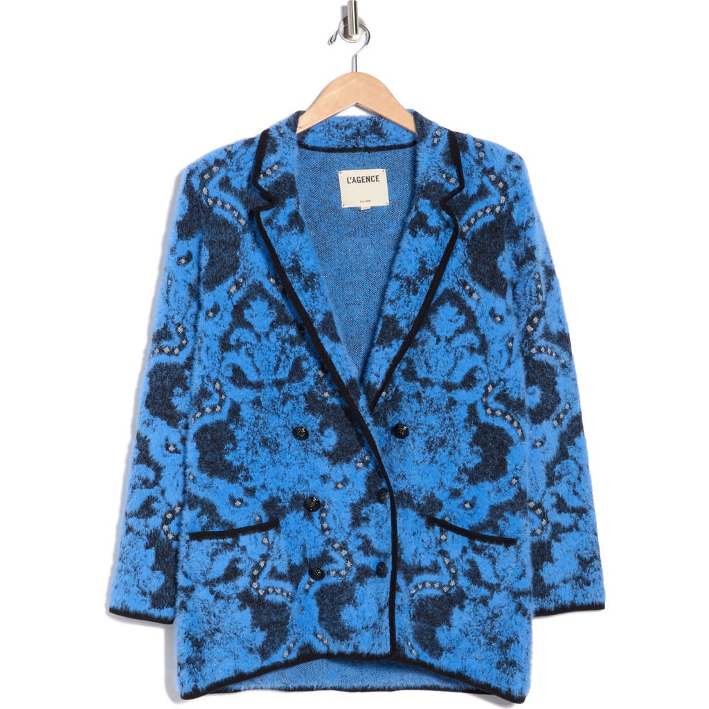 L'agence Eileen Jacquard Knit Blazer