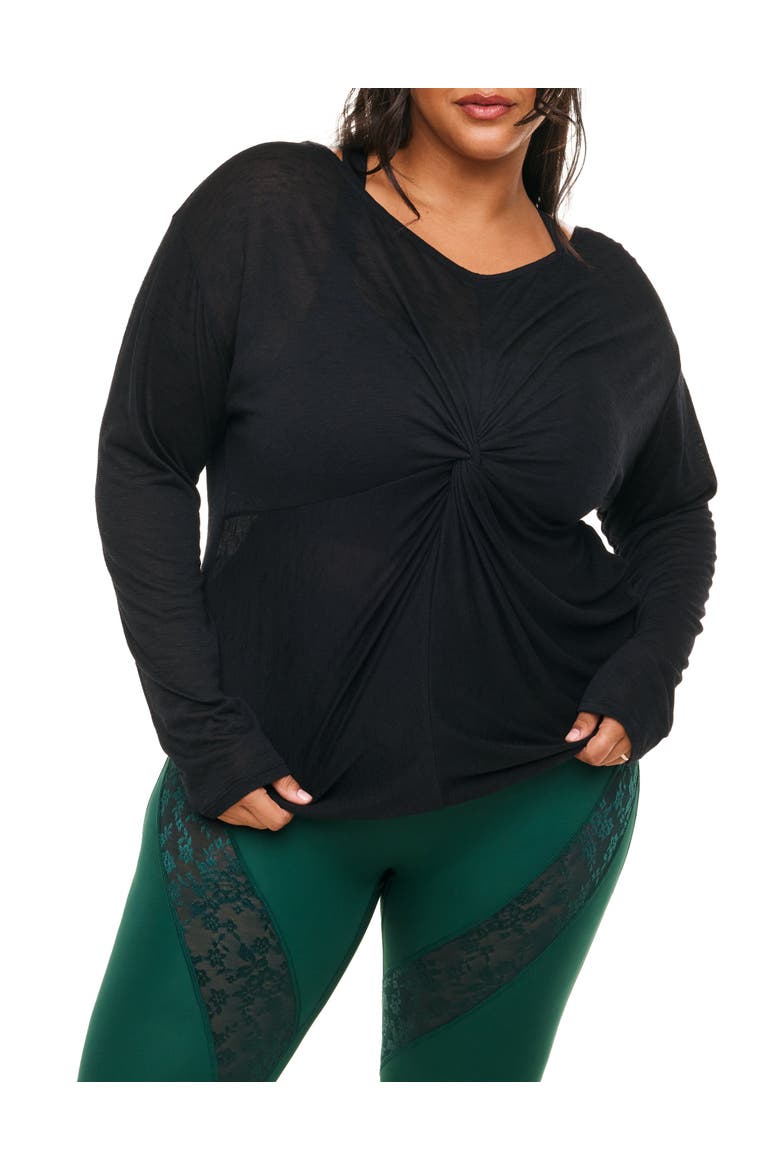 Mallory Long Sleeve Active Top, Main, color, Black