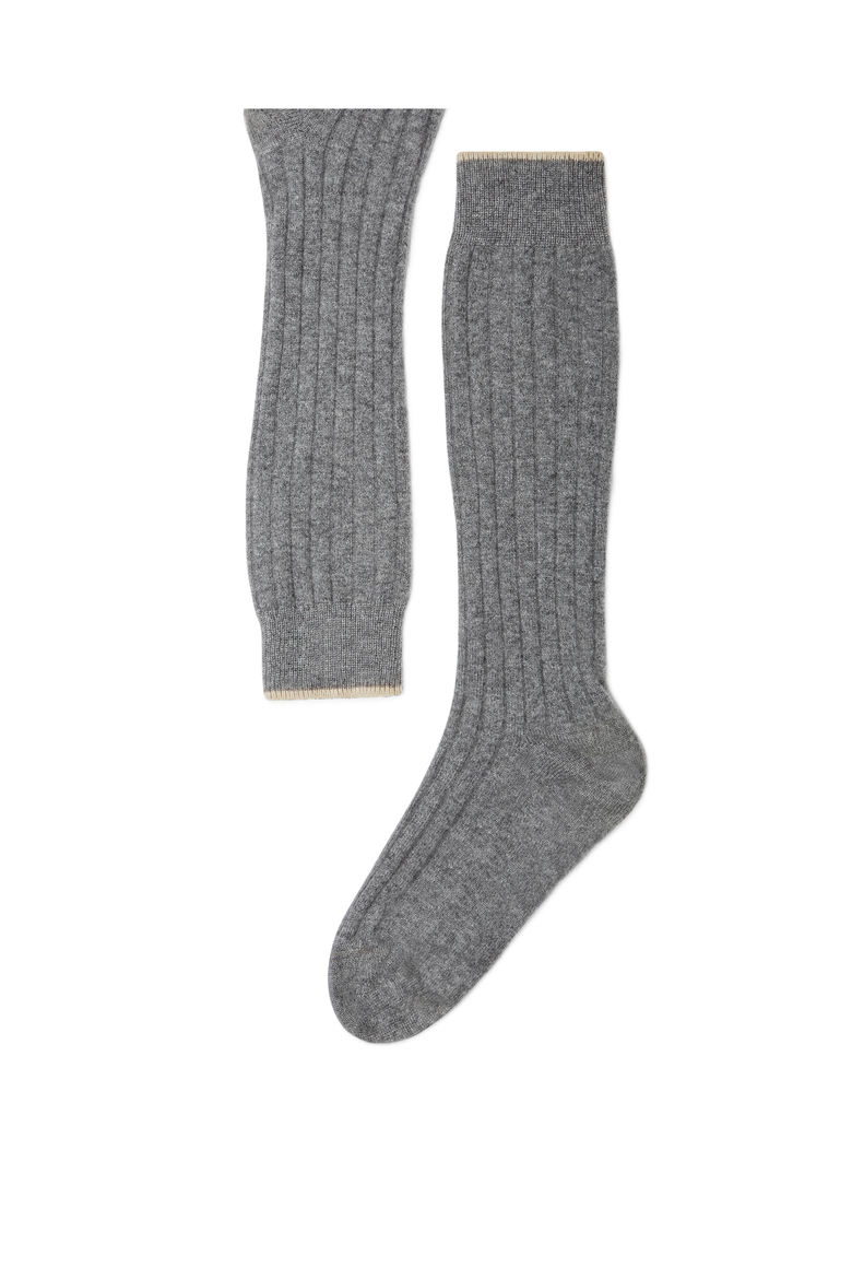 Rib knit socks, Main, color, Dark Grey