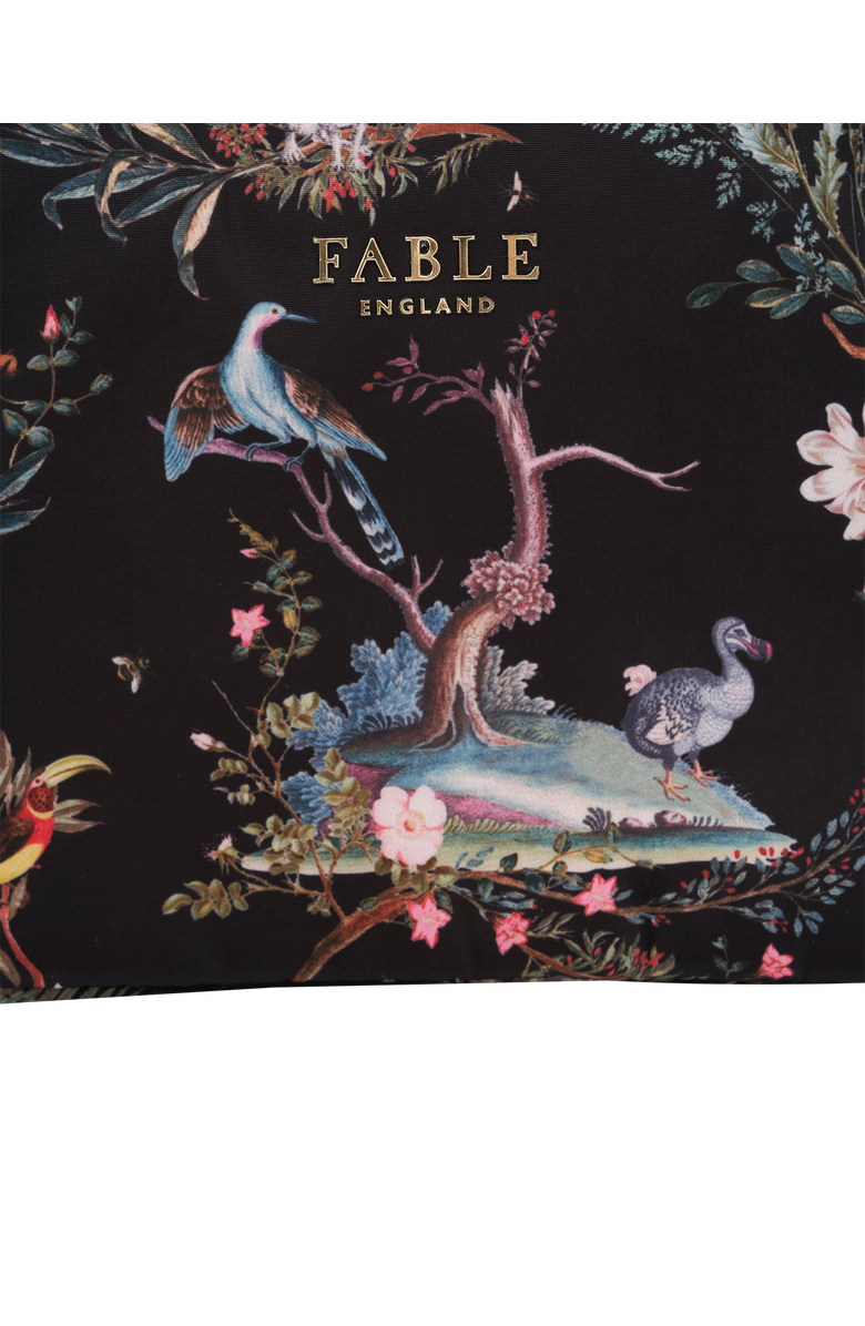 Fable England Wonderland Wash Bag, Alternate, color, Black