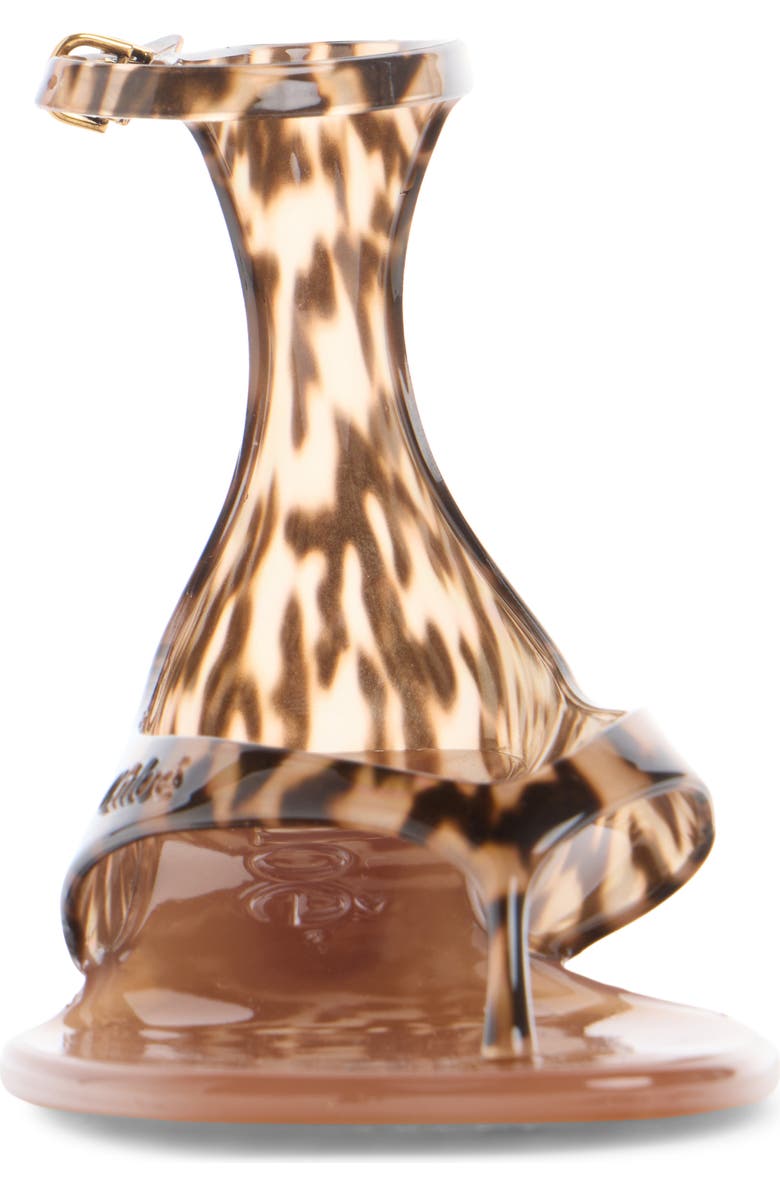 Chloé Ankle Strap Jelly Sandal, Alternate, color, Black Brown