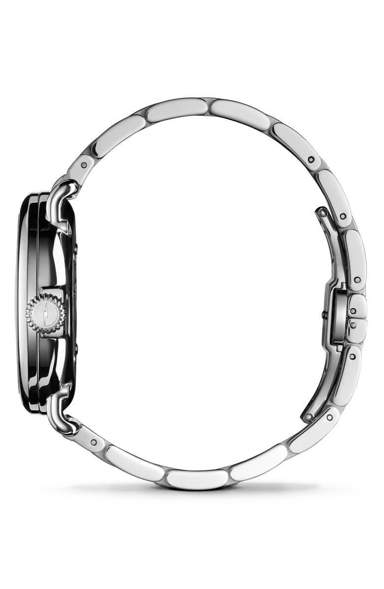 Shinola Runwell Mother-of-Pearl Bracelet Watch, 36mm, Alternate, color, Cadet Blue