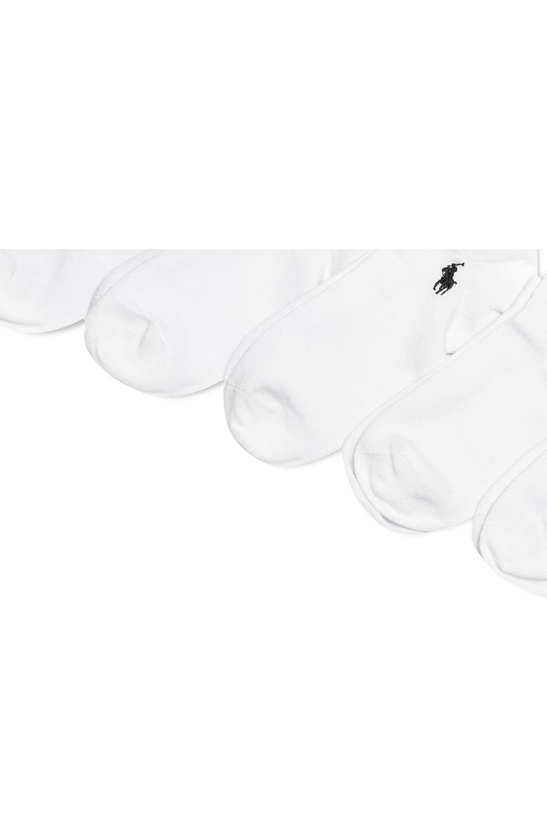 Polo Ralph Lauren Assorted 6-Pack Ankle Socks, Alternate, color, White