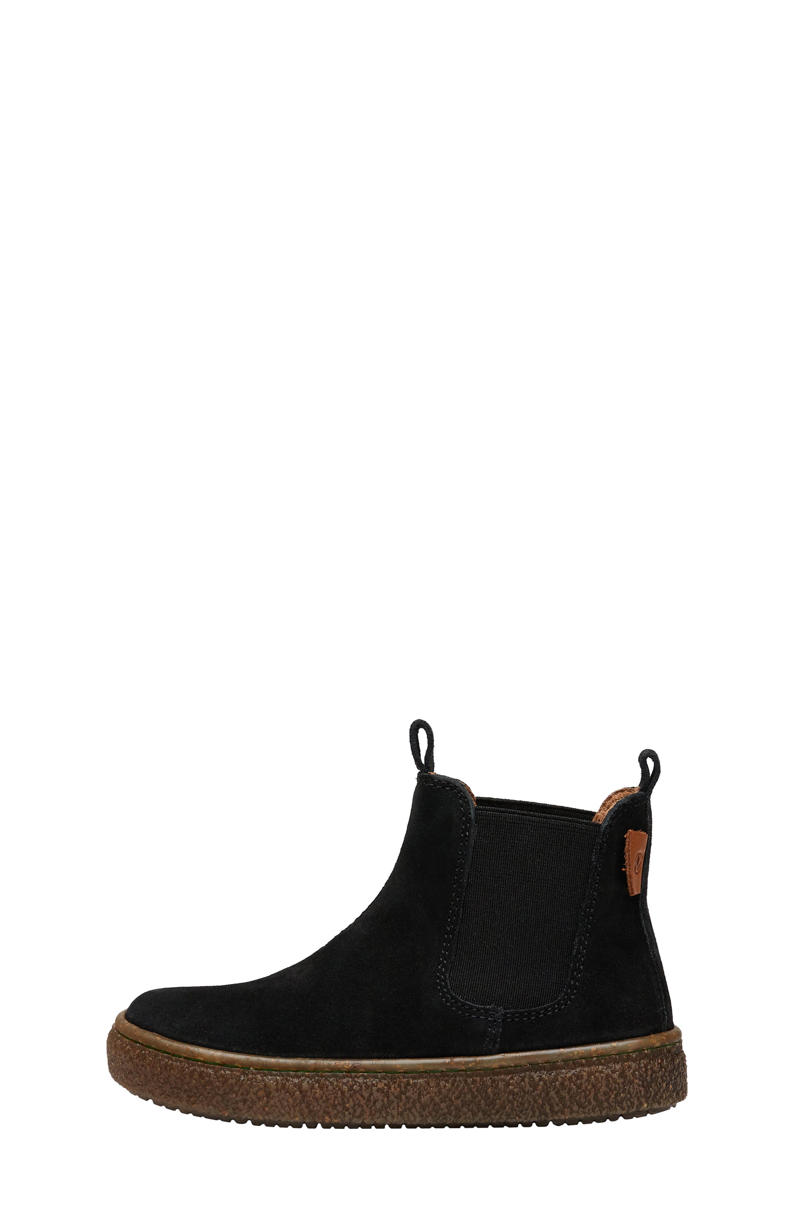 Kids' Figus Chelsea Boot, Alternate, color, BLACK SUEDE
