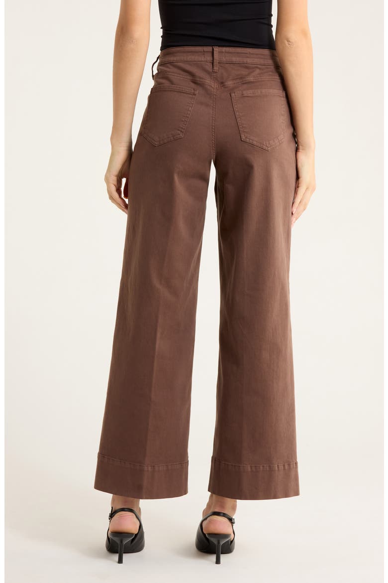 Teresa High Waist Wide Leg Ankle Jeans, Alternate, color, COFFEE BEAN